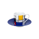 Könitz |  Espressotassen-Set  Hommage à Mondrian