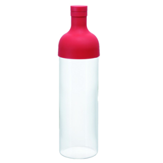 Hario | Eisteeflasche rot Filter in Bottle 750 ml