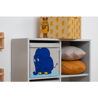 Lifeney | Aufbewahrungsbox mit Deckel - Die Maus-Elefant für Kinder