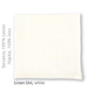 IHR | Servietten LINEN UNI white 40 x 40 cm