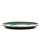 Bitz | Platte oval 45 cm x 34 cm schwarz/grün Steingut