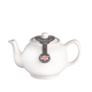 Price & Kensington | Set Teekannen + Sieb, 6 Tassen - weiß
