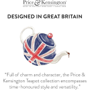 Price & Kensington | Set Teekannen + Sieb, 6 Tassen - weiß